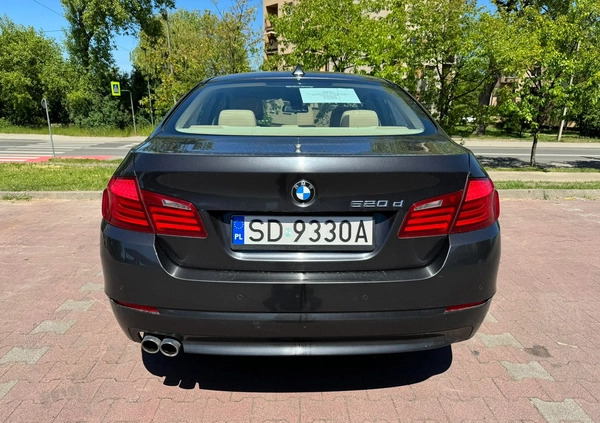 BMW Seria 5 cena 62500 przebieg: 211000, rok produkcji 2013 z Zbąszynek małe 191